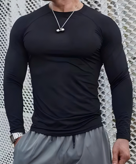 Velocity™ Pro Compression Long Sleeve - Onyx Black